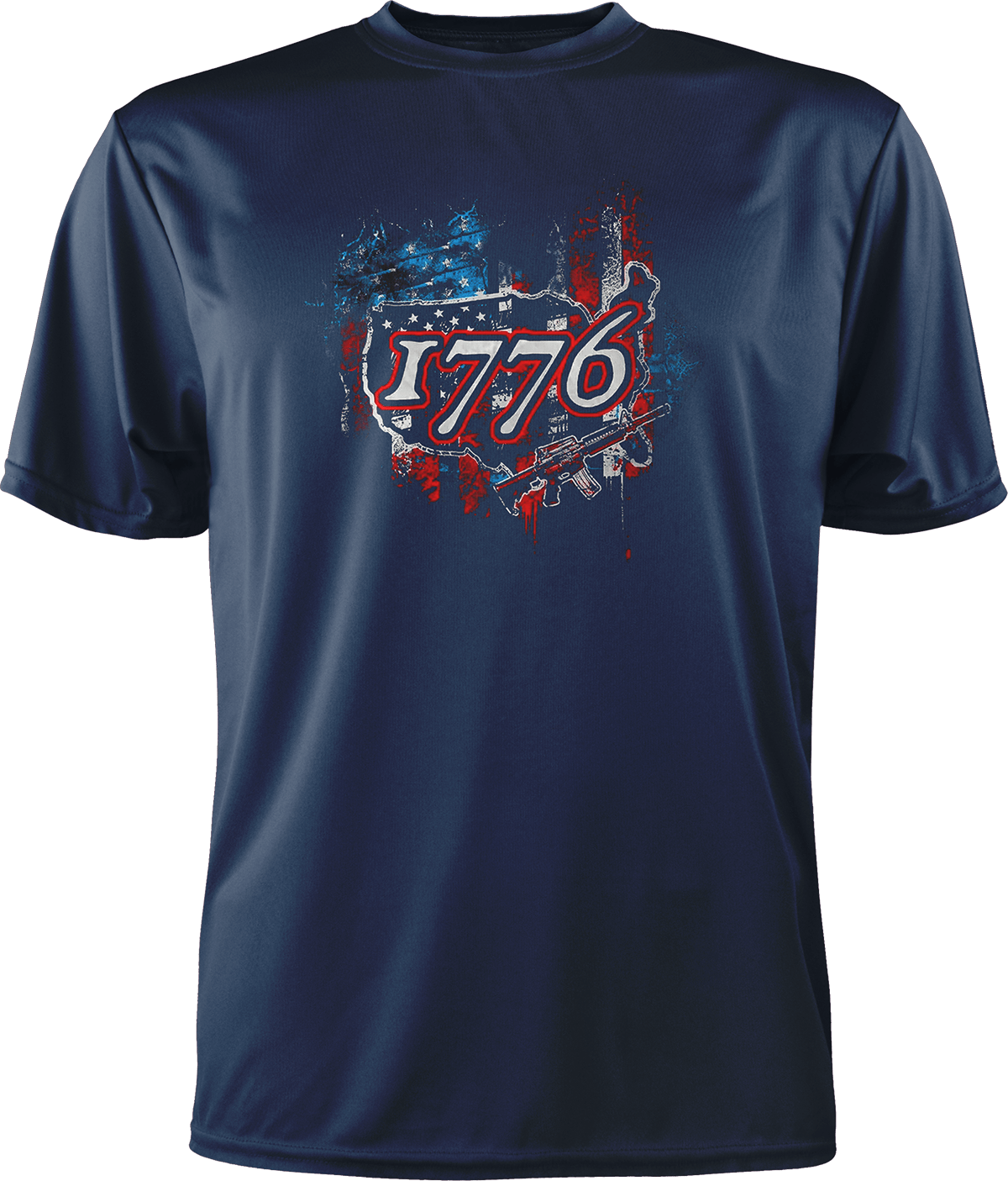 1776 Flag USA - Greater Half