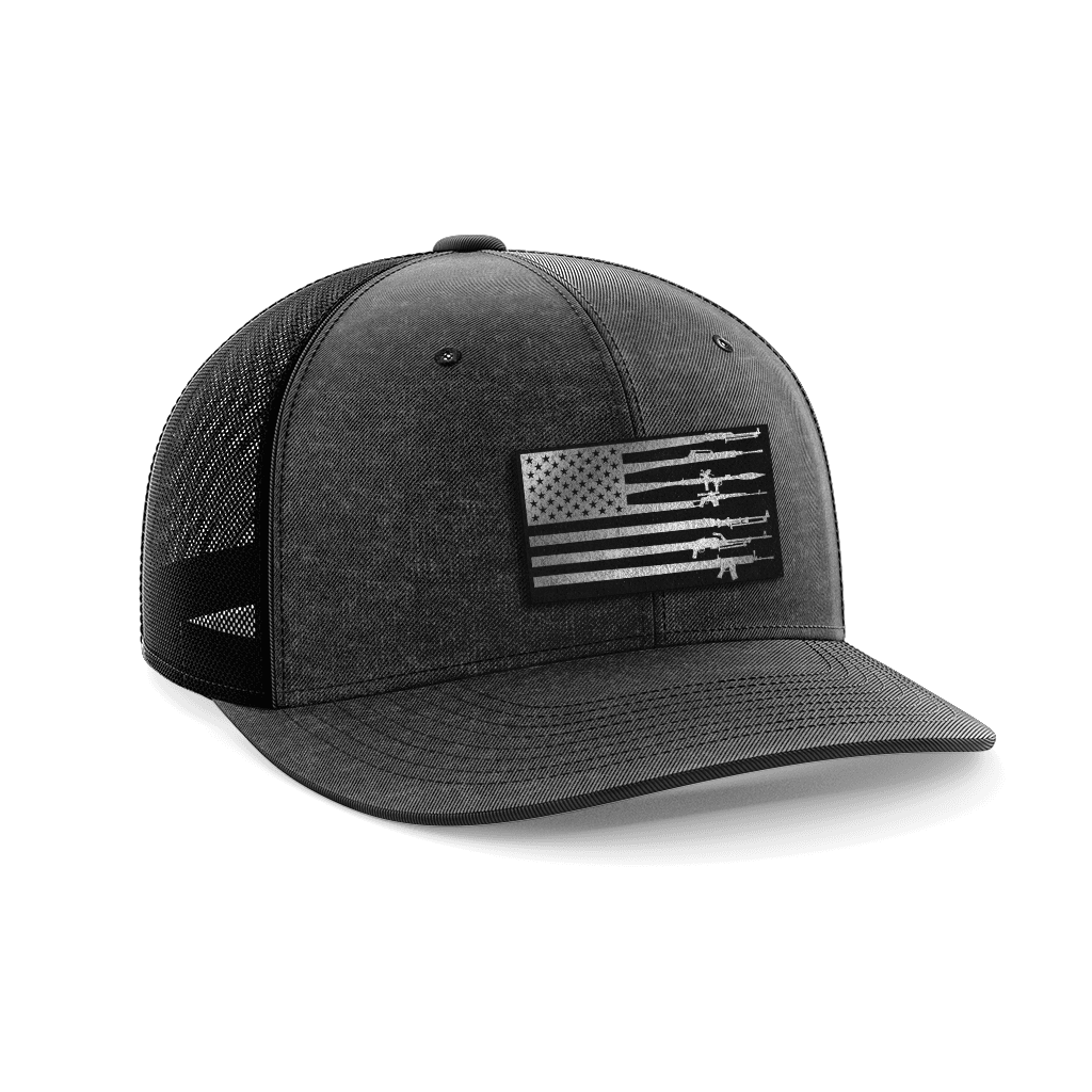 Rifle Flag Black Patch Hat