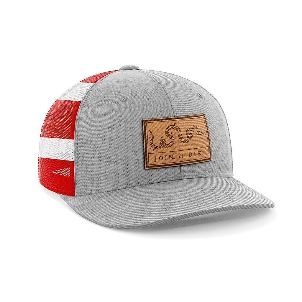 Join Or Die Leather Patch Hat