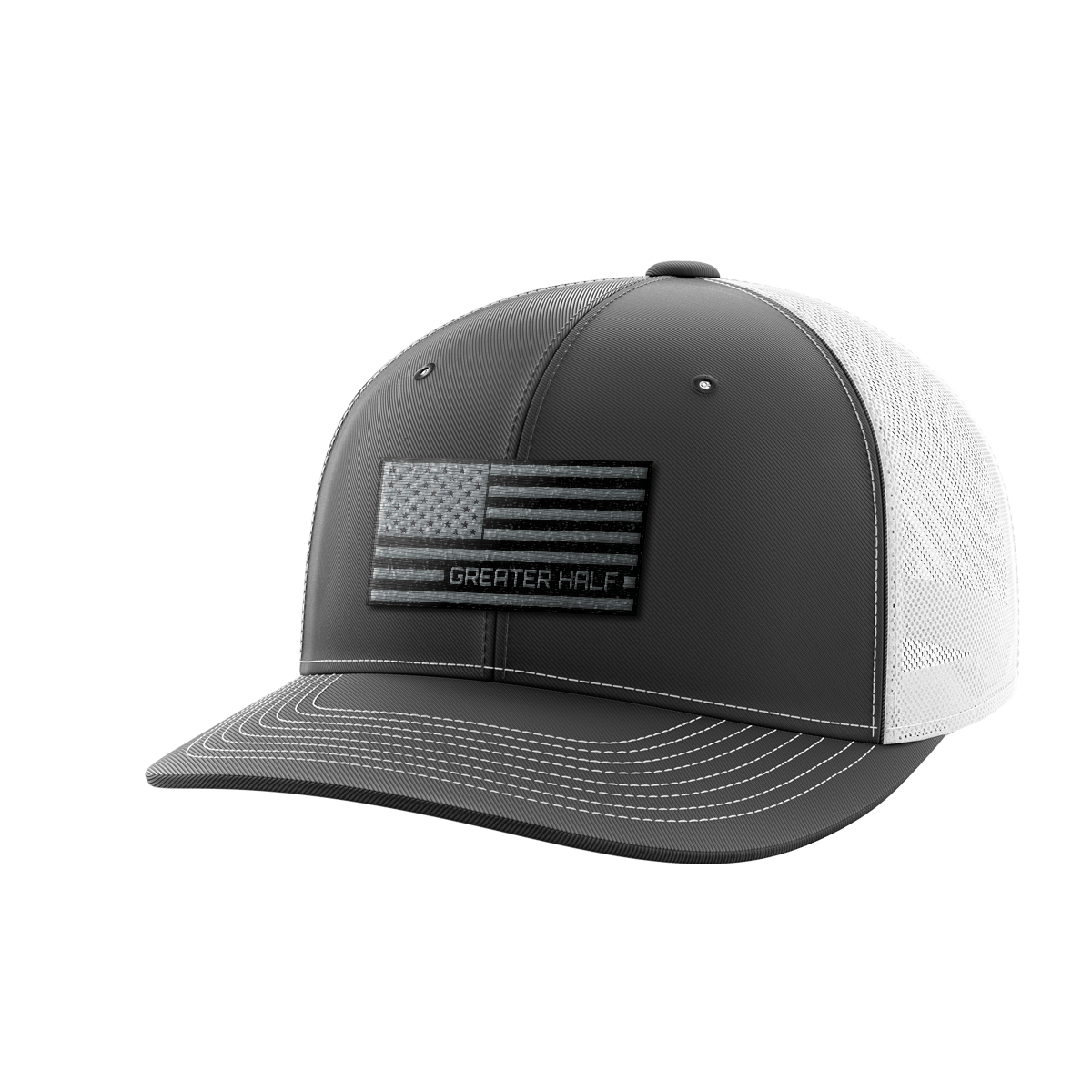 USA Black Flag Woven Patch Hat