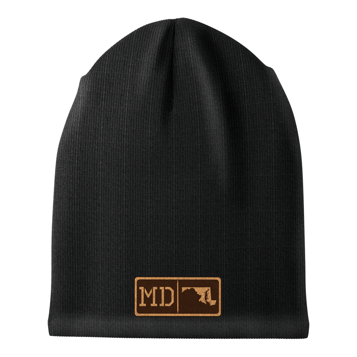 Maryland Leather Patch Homegrown Beanie