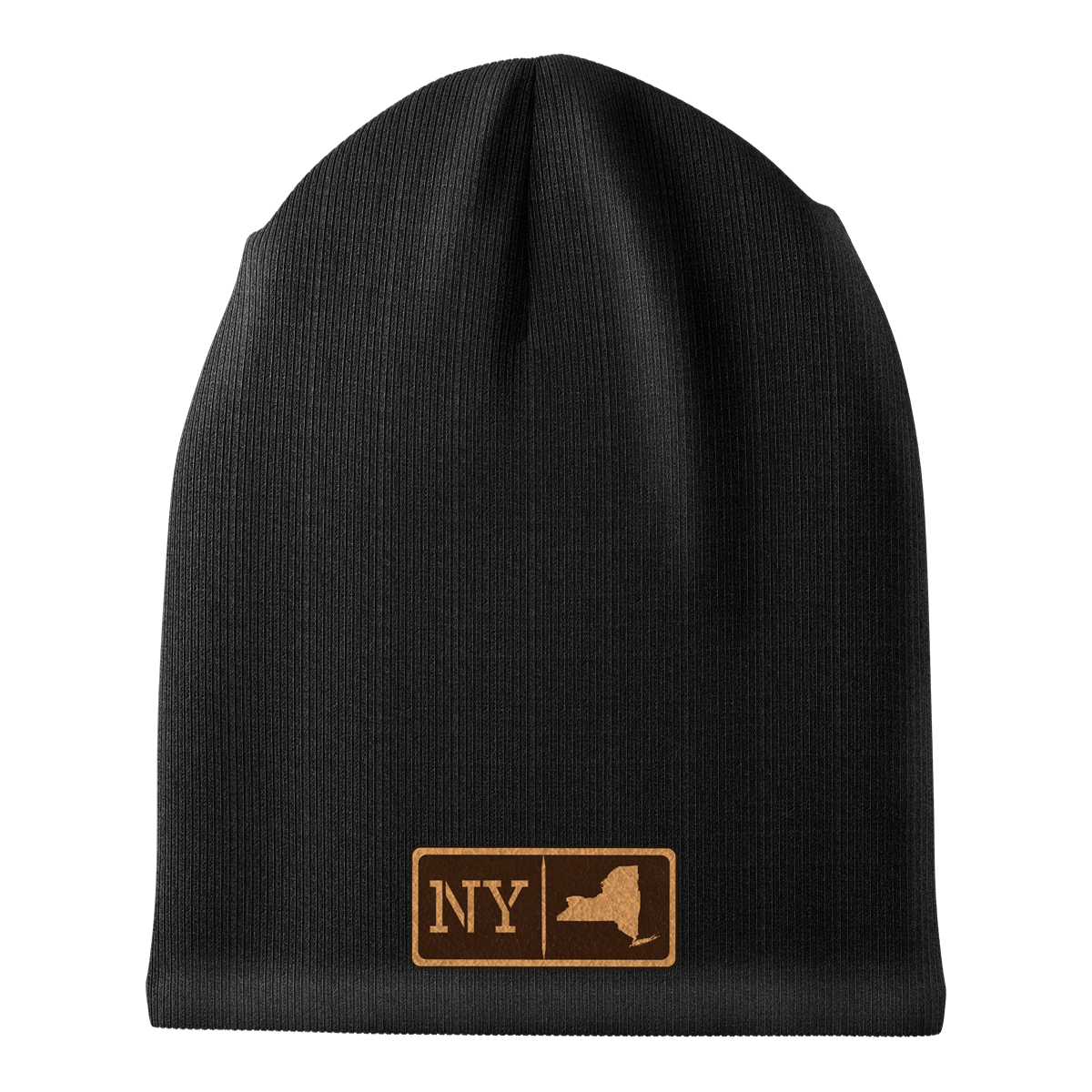New York Leather Patch Homegrown Beanie