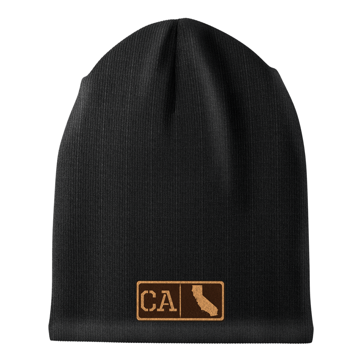 California Leather Patch Homegrown Beanie