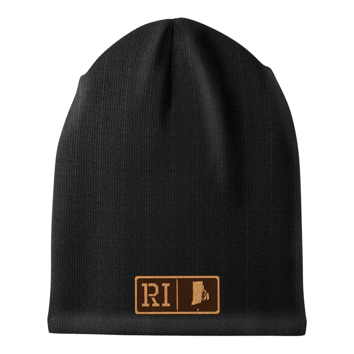 Rhode Island Leather Patch Homegrown Beanie