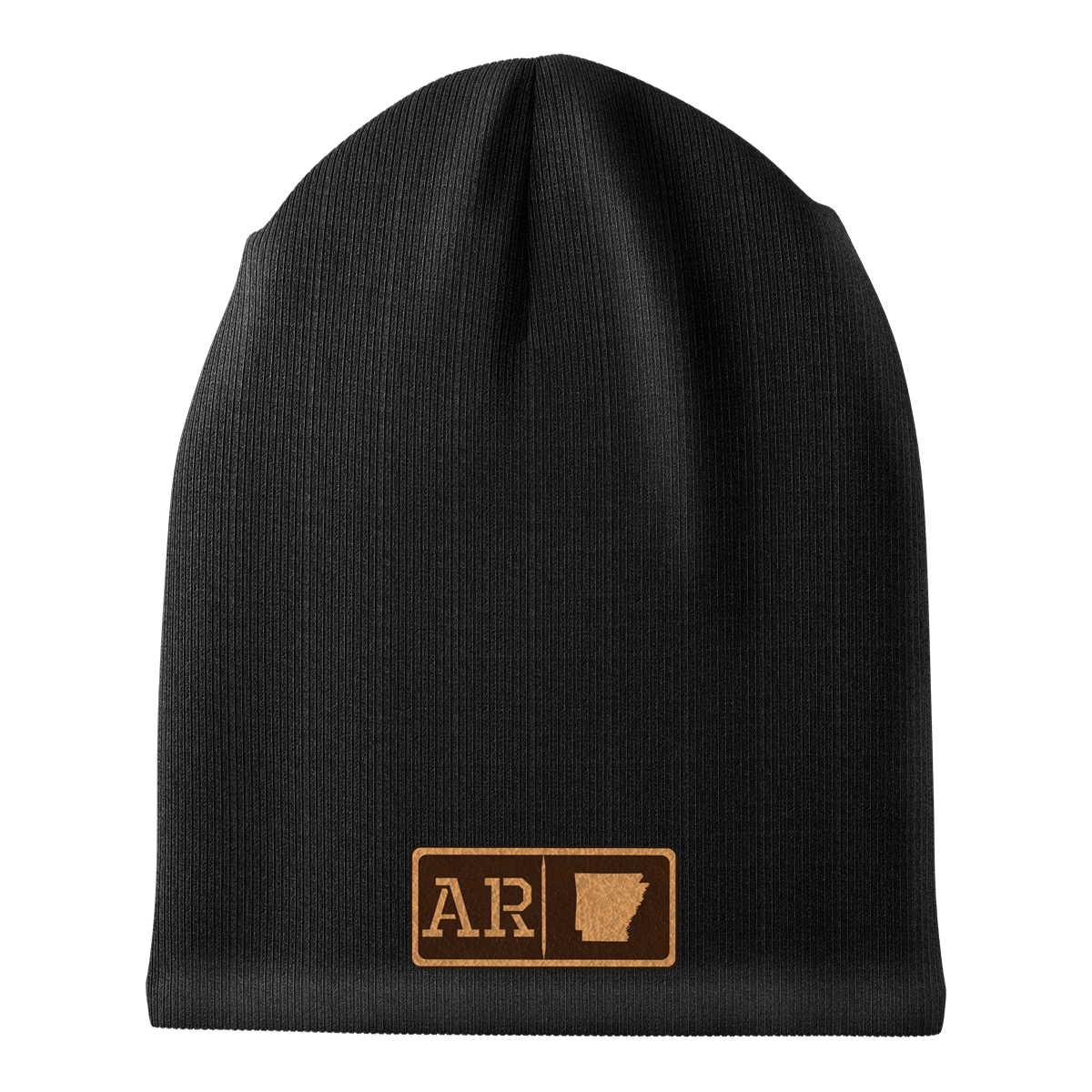 Arkansas Leather Patch Homegrown Beanie