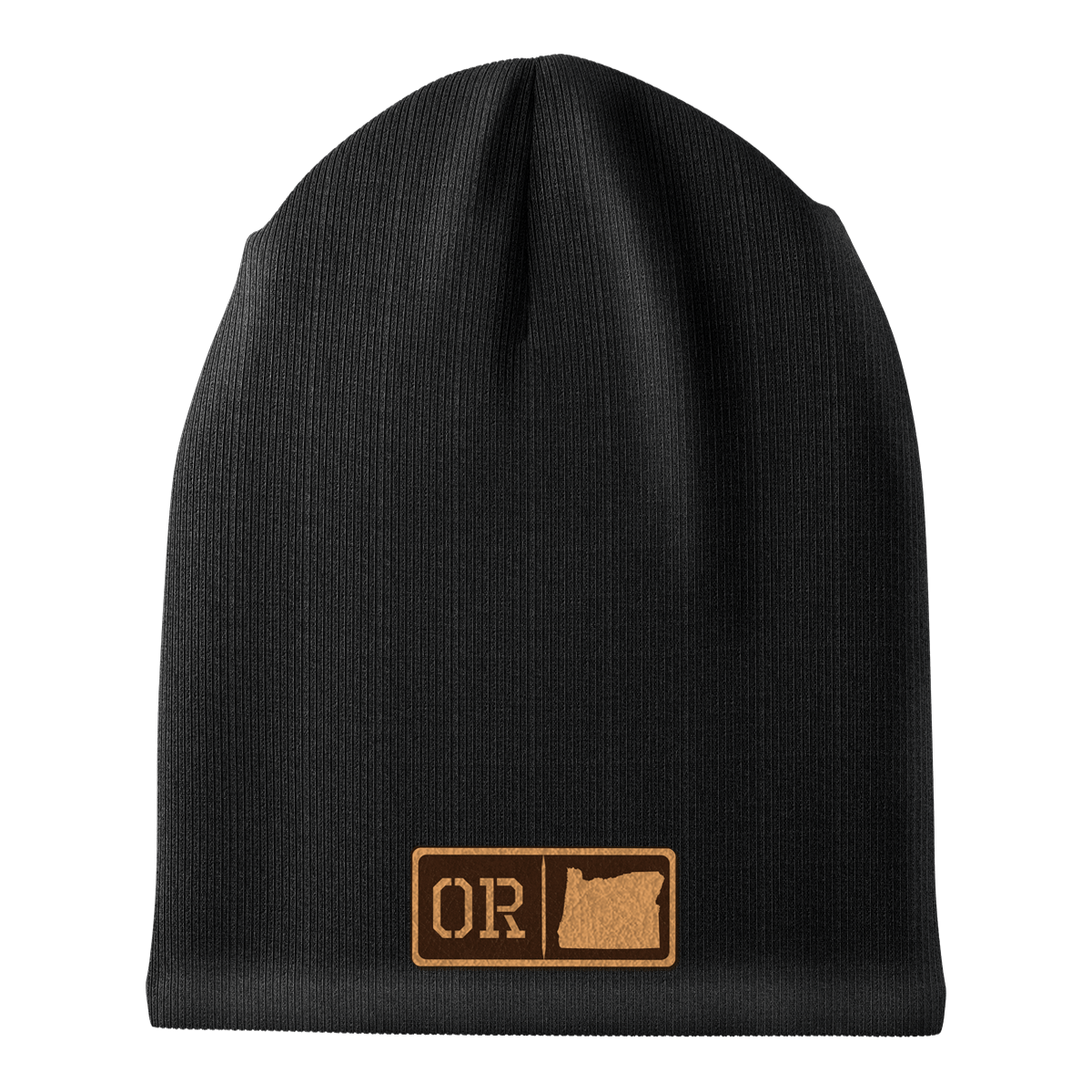 Oregon Leather Patch Homegrown Beanie
