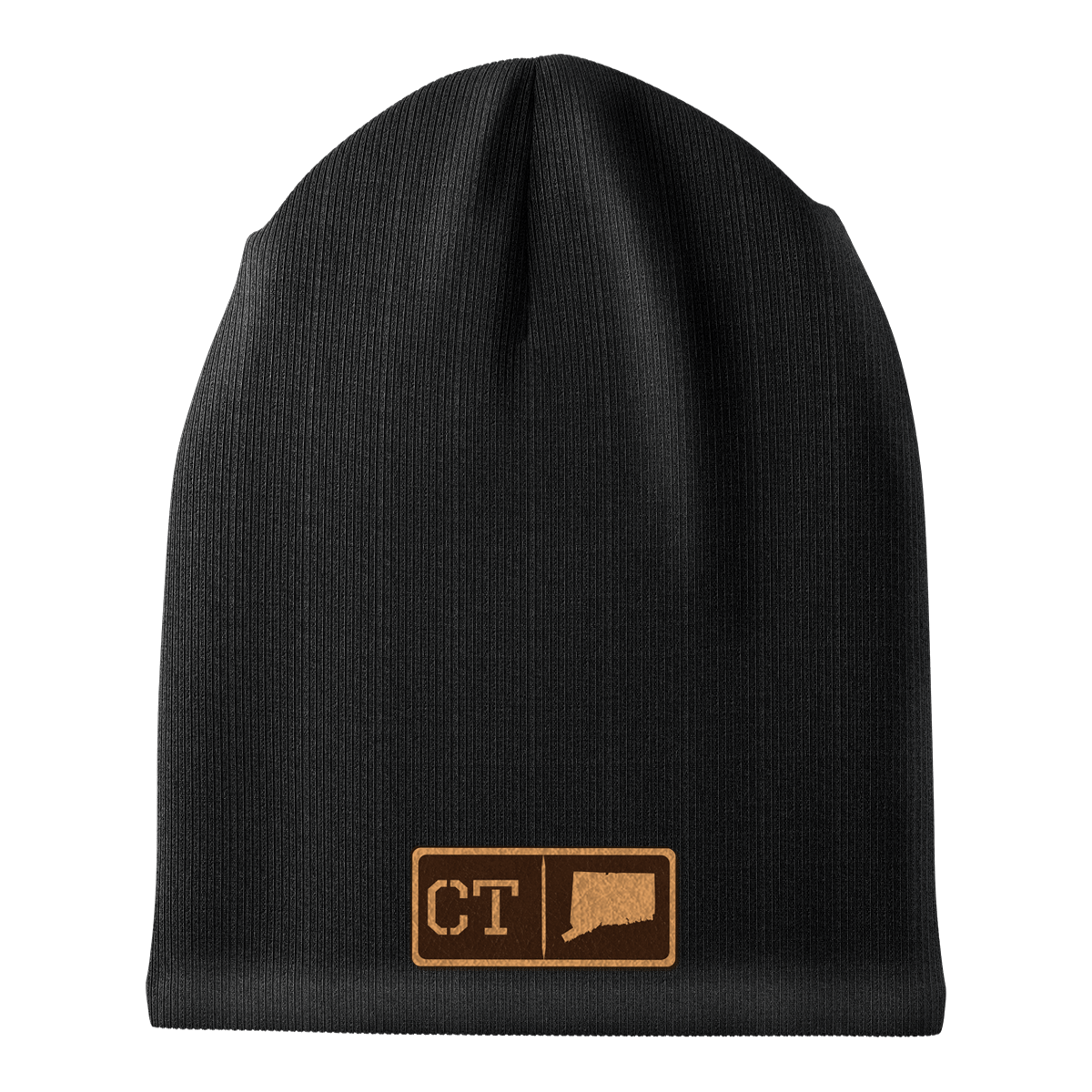 Connecticut Leather Patch Homegrown Beanie
