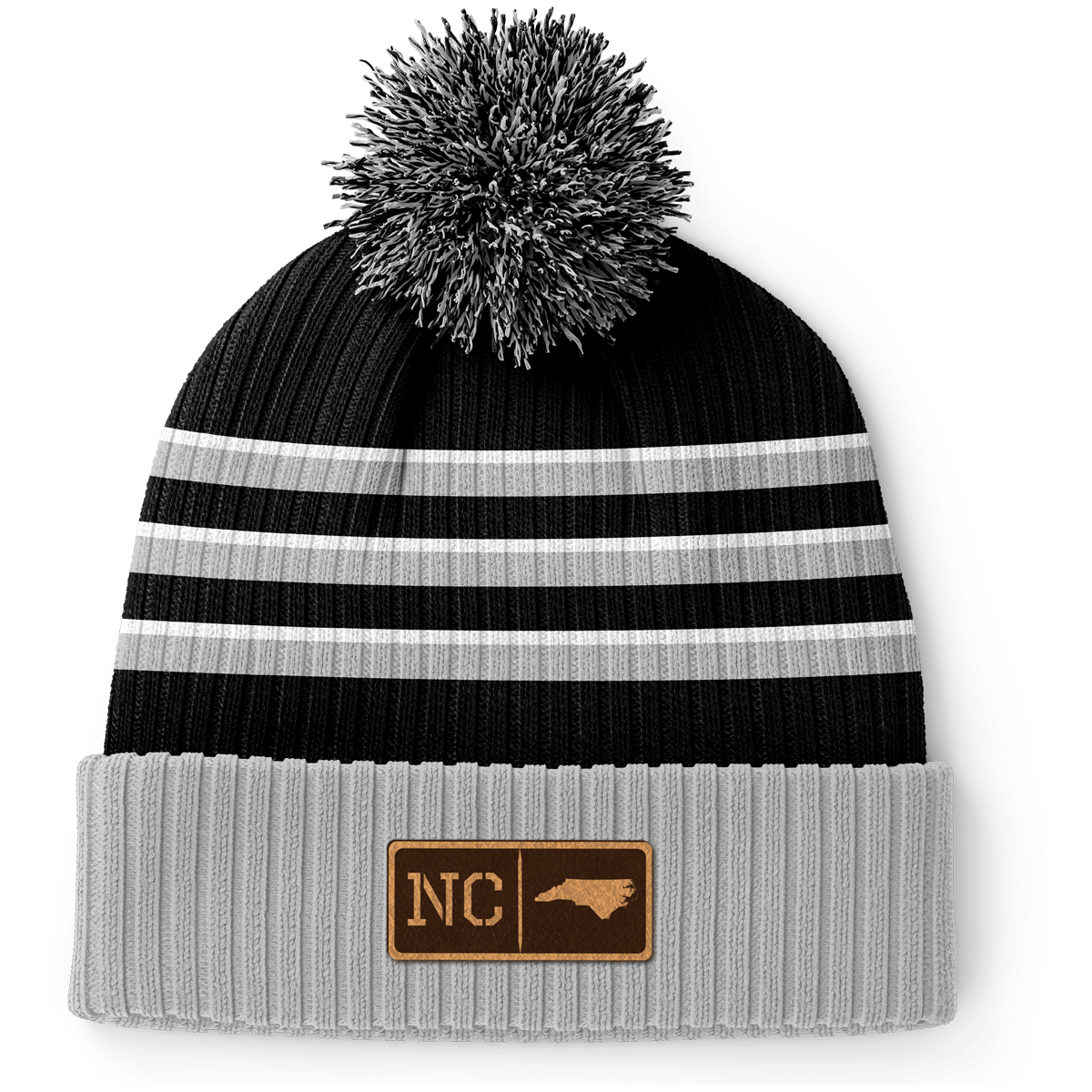 North Carolina Leather Patch Homegrown Beanie
