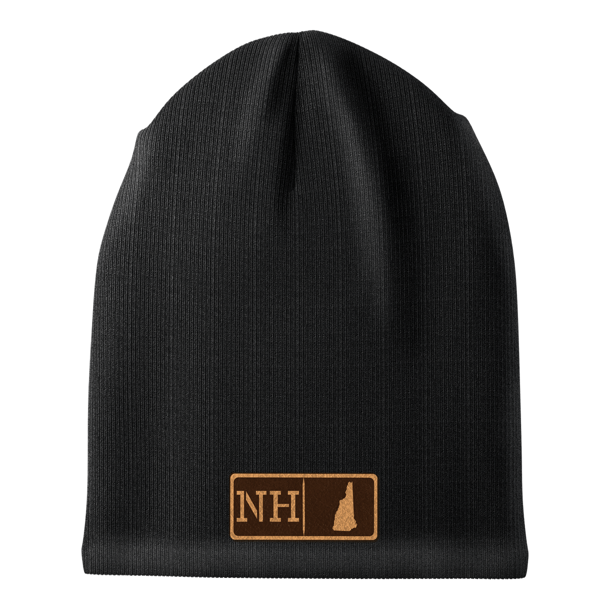 New Hampshire Leather Patch Homegrown Beanie