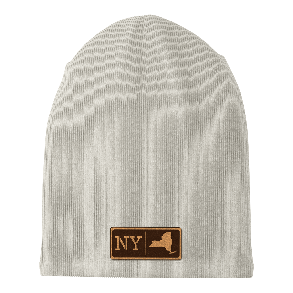 New York Leather Patch Homegrown Beanie