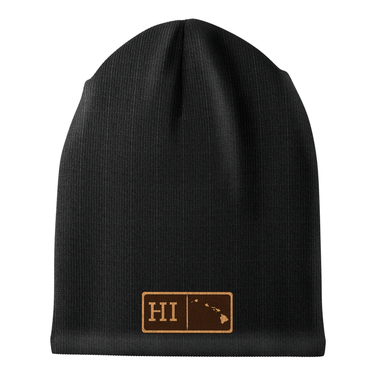 Hawaii Leather Patch Homegrown Beanie