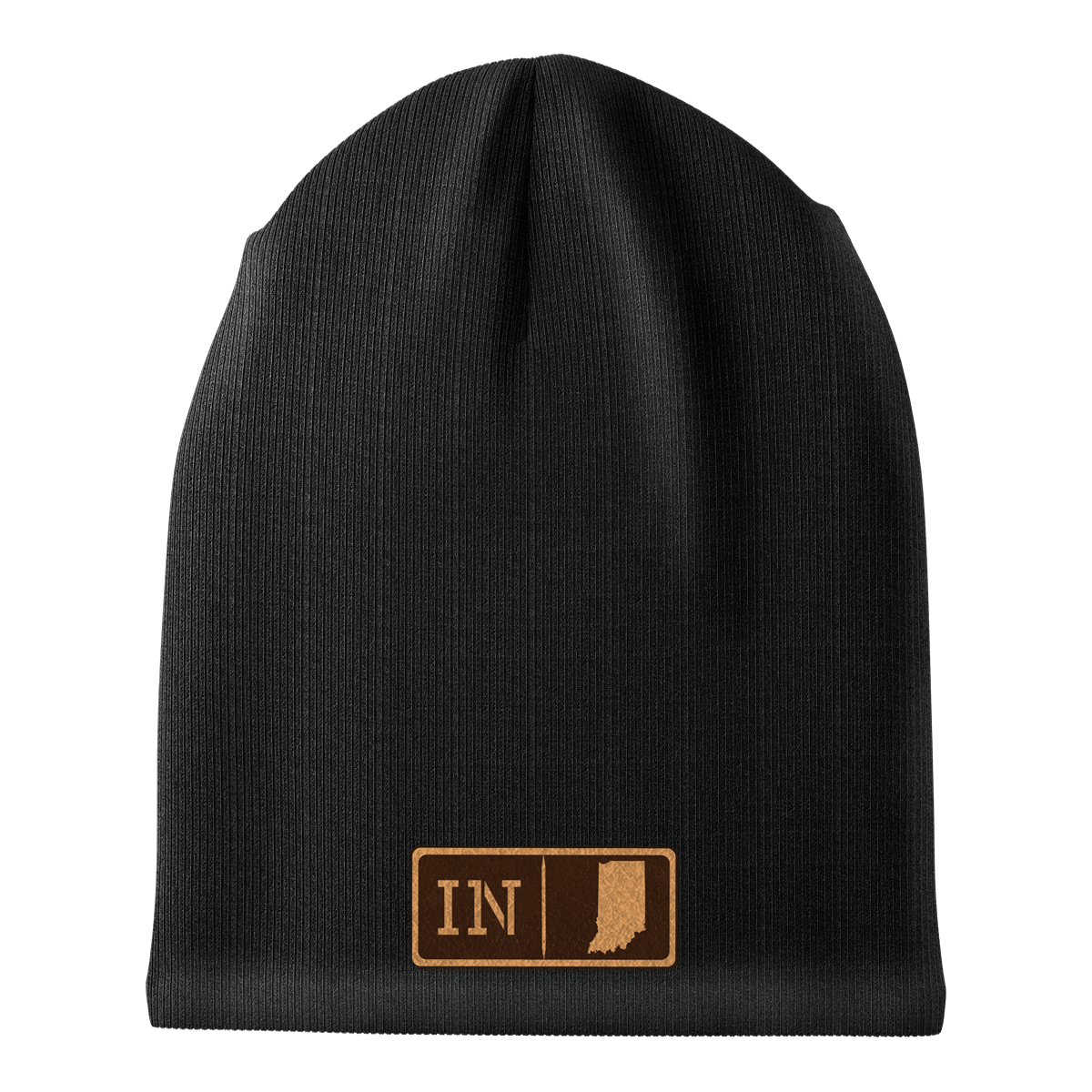Indiana Leather Patch Homegrown Beanie