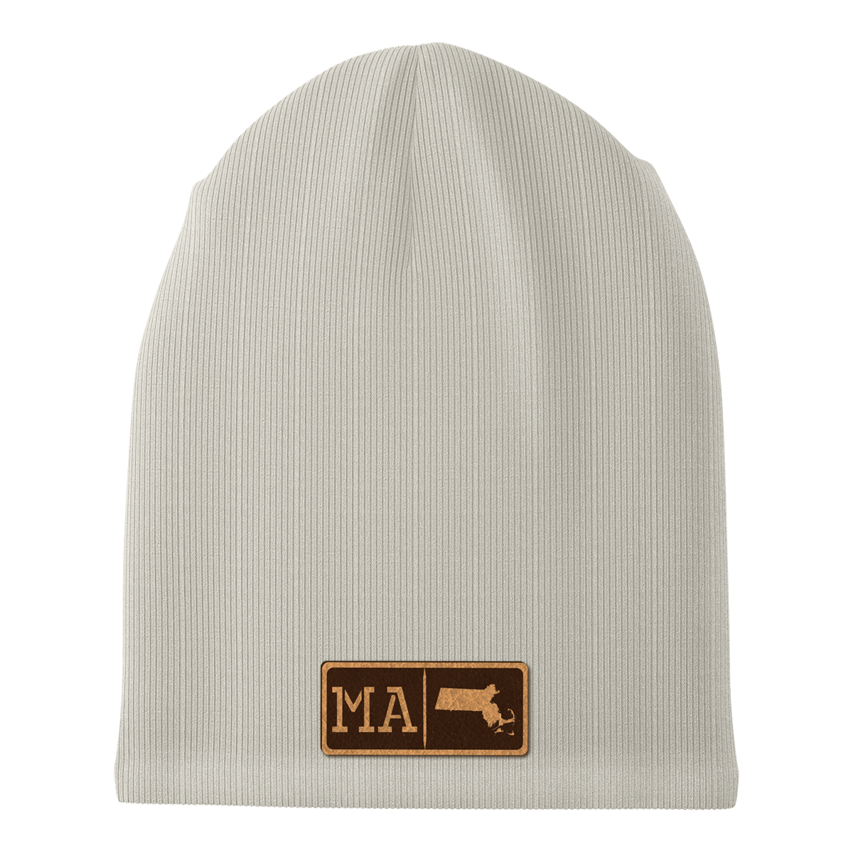 Massachusetts Leather Patch Homegrown Beanie