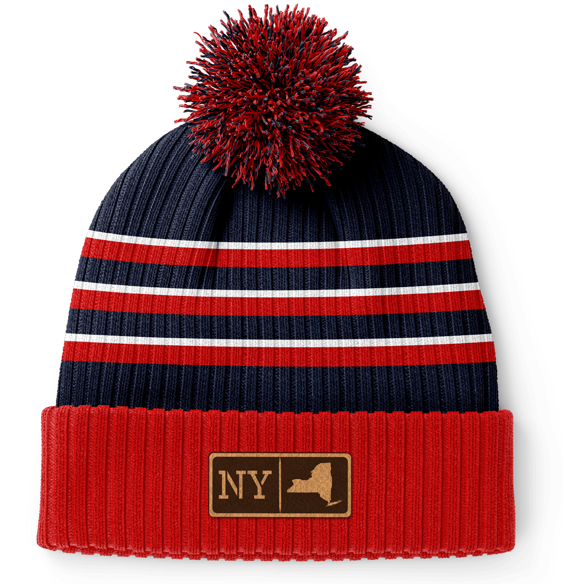 New York Leather Patch Homegrown Beanie