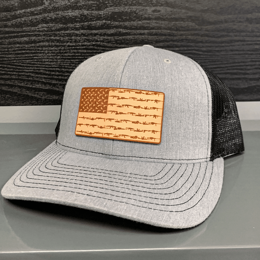 Amerigun Flag Leather Patch Hat