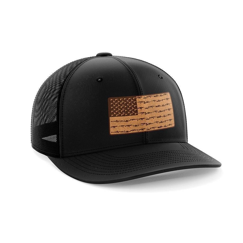 Amerigun Flag Leather Patch Hat