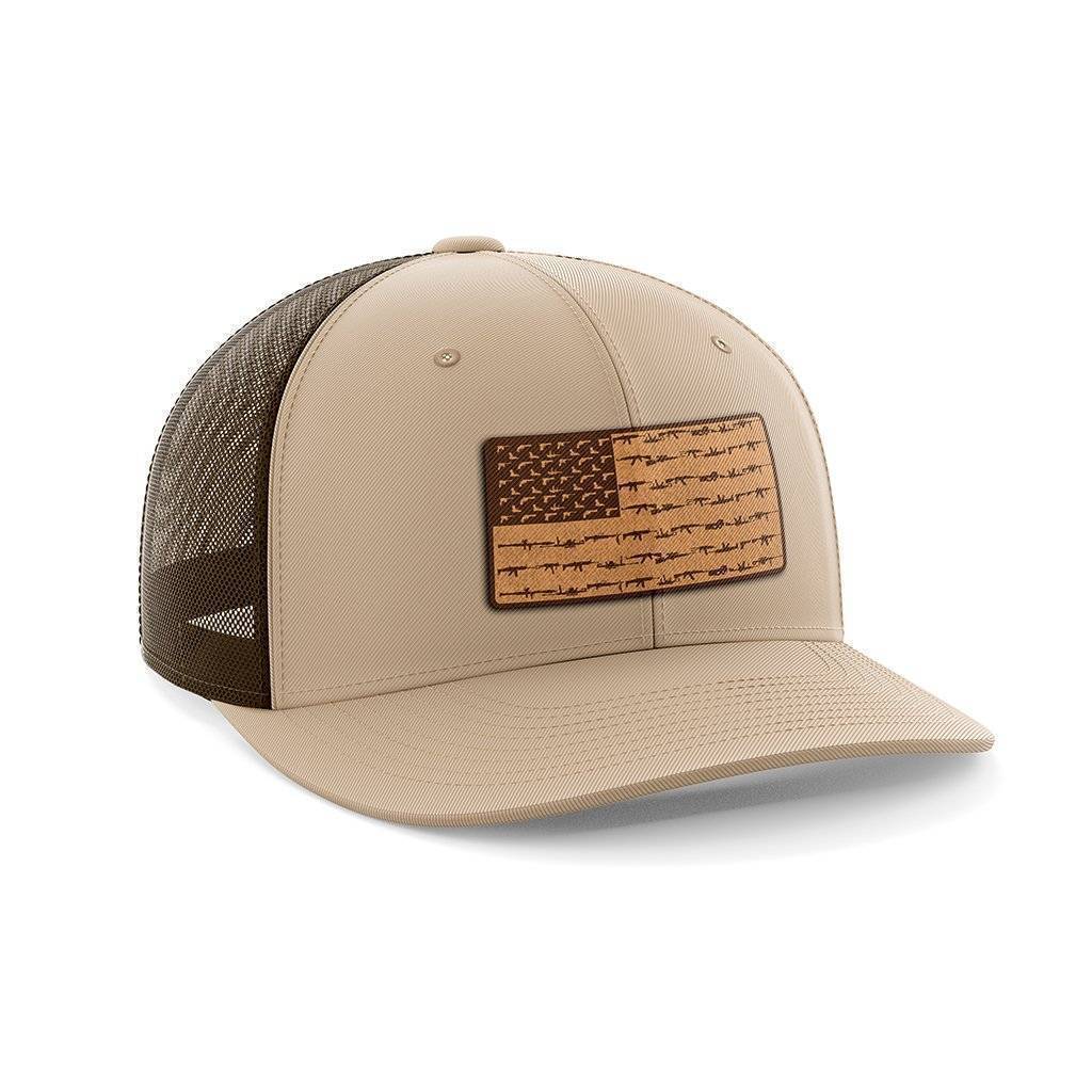 Amerigun Flag Leather Patch Hat