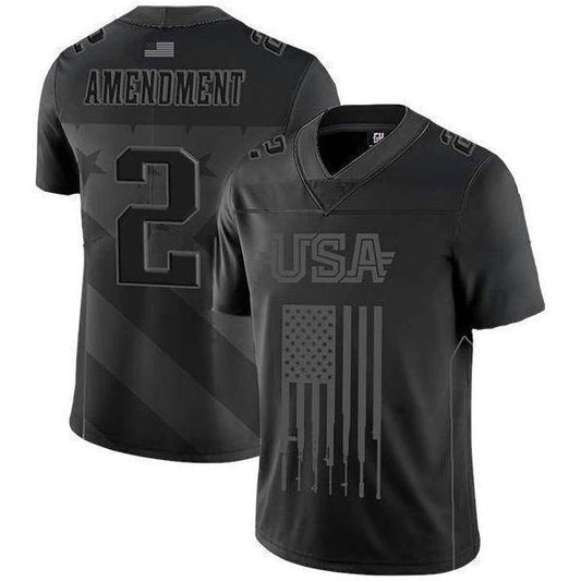 USA 2/A  Football Jersey Blackout Edition