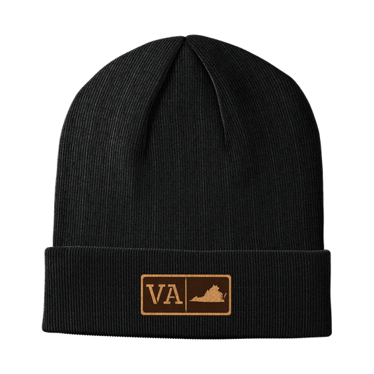 Virginia Leather Patch Homegrown Beanie