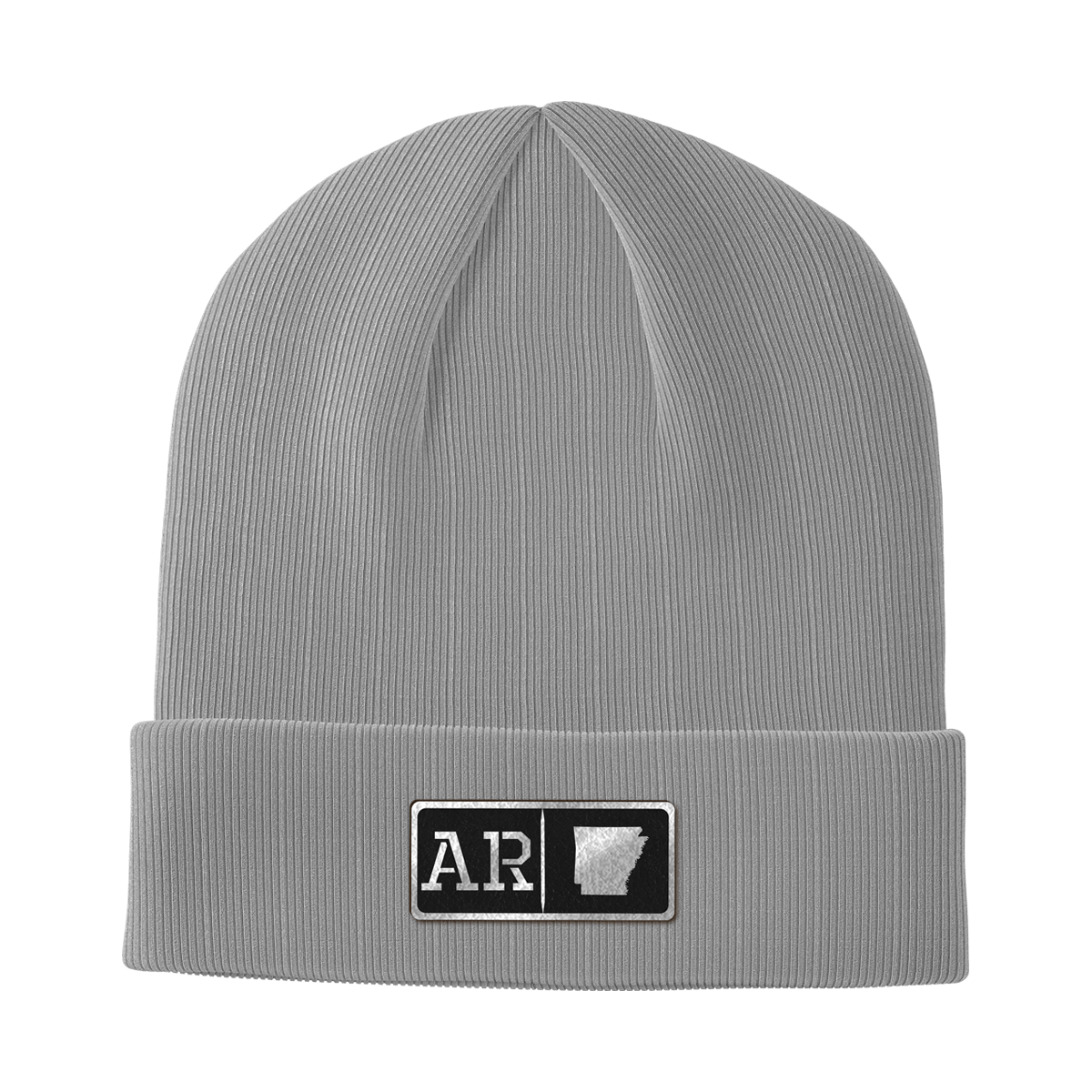 Arkansas Black Leather Patch Homegrown Beanie