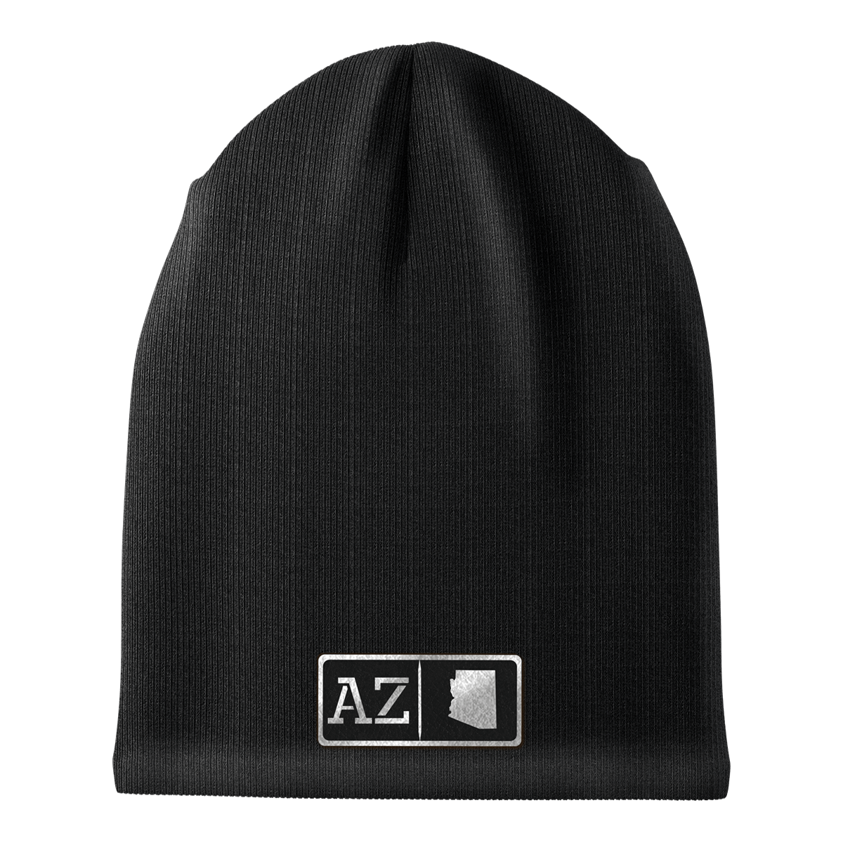 Arizona Black Leather Patch Homegrown Beanie