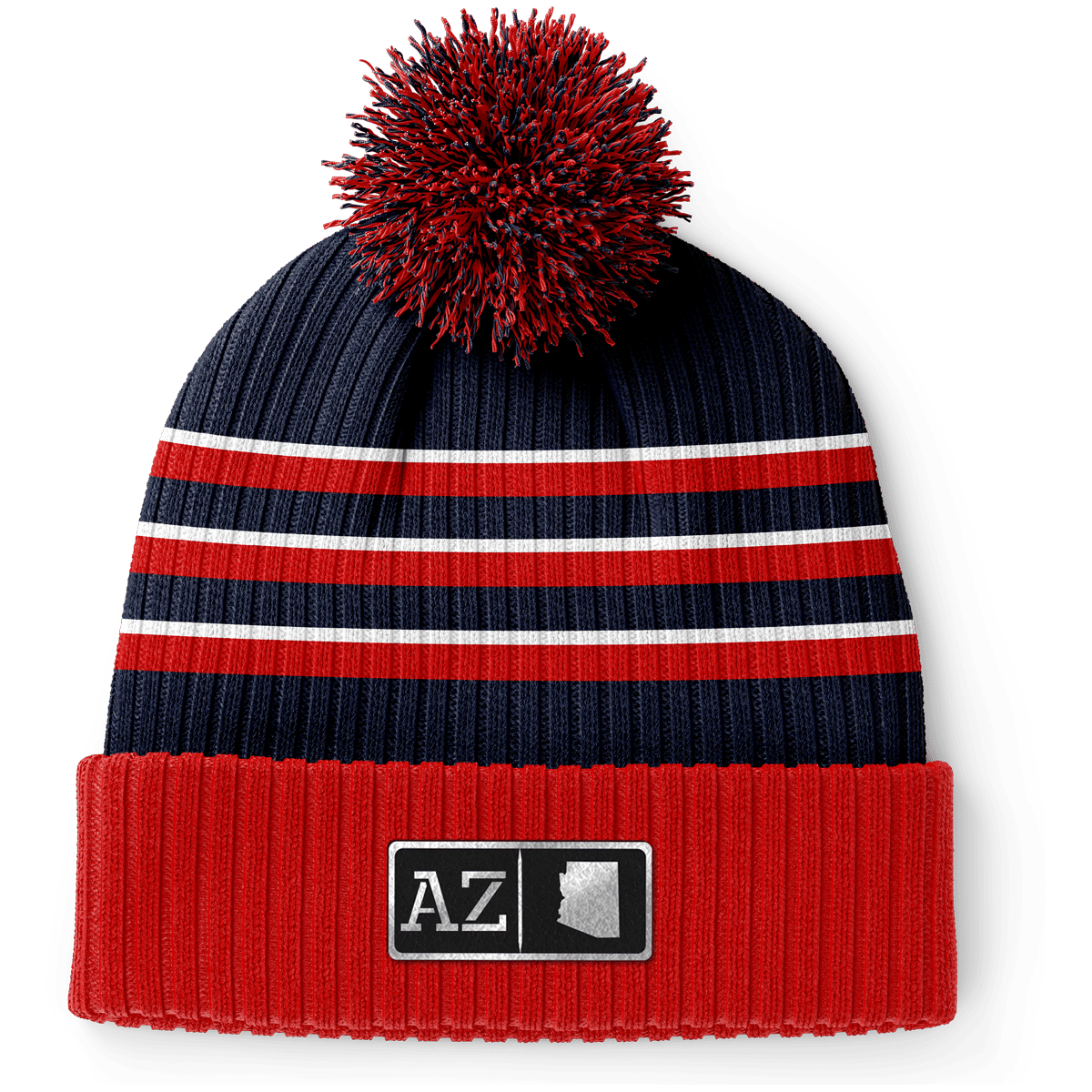 Arizona Black Leather Patch Homegrown Beanie