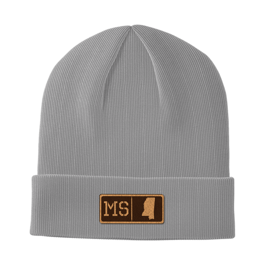 Mississippi Leather Patch Homegrown Beanie