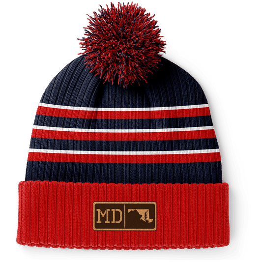 Maryland Leather Patch Homegrown Beanie