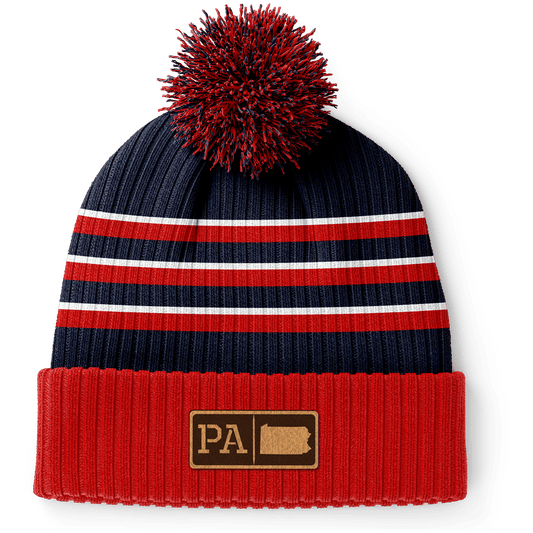 Pennsylvania Leather Patch Homegrown Beanie