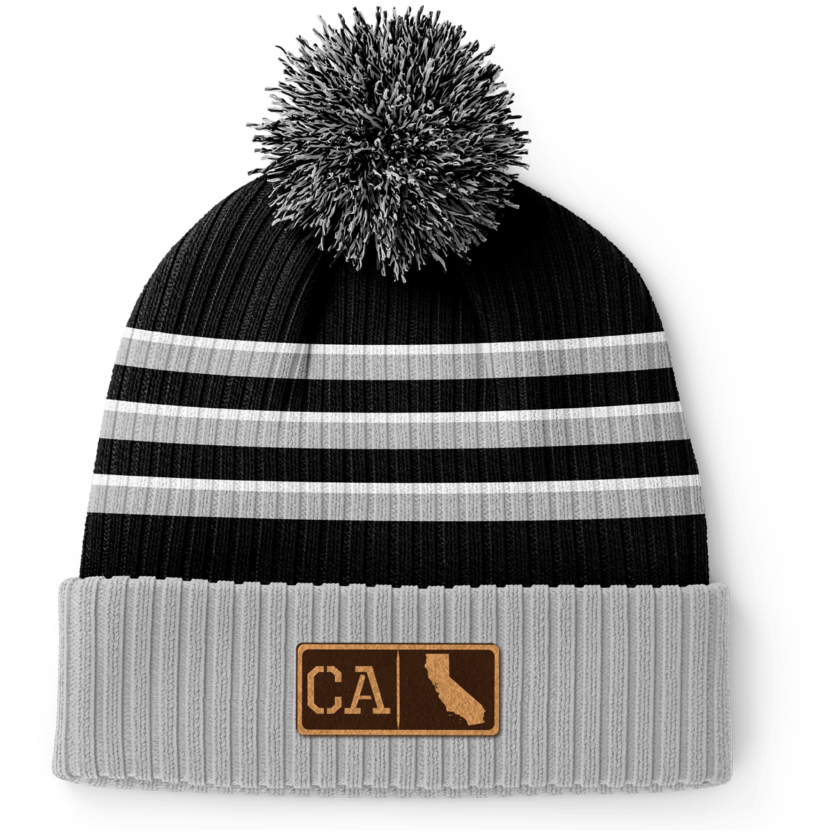 California Leather Patch Homegrown Beanie
