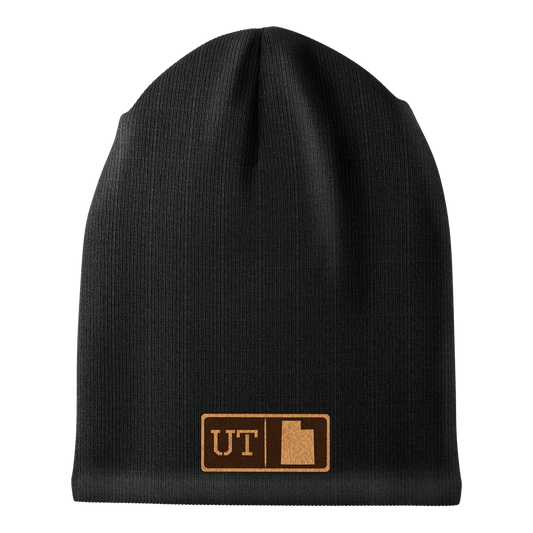 Utah Leather Patch Homegrown Beanie