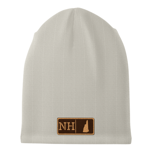 New Hampshire Leather Patch Homegrown Beanie