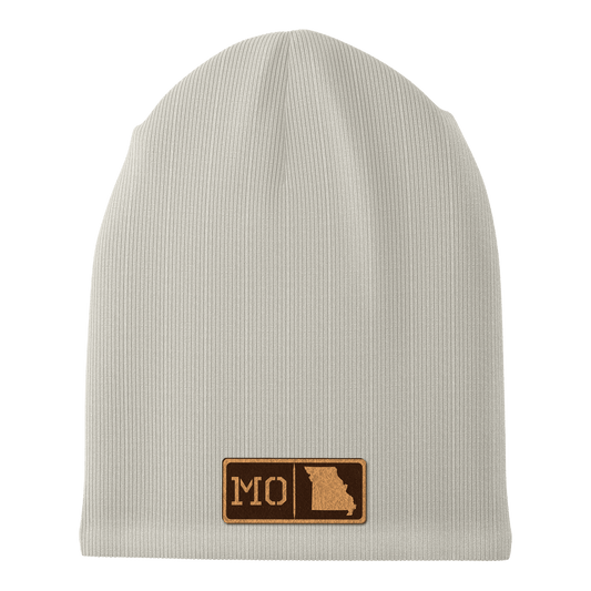 Missouri Leather Patch Homegrown Beanie