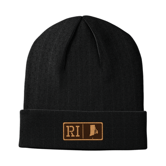 Rhode Island Leather Patch Homegrown Beanie