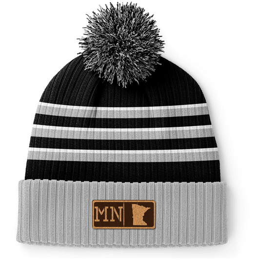 Minnesota Leather Patch Homegrown Beanie