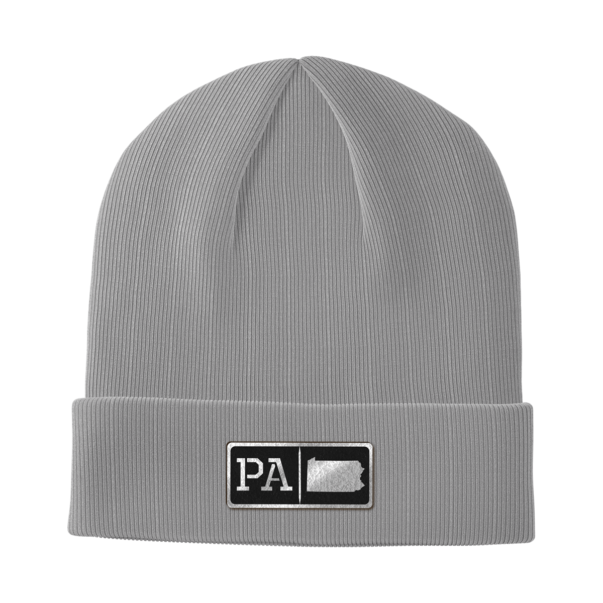 Pennsylvania Black Leather Patch Homegrown Beanie