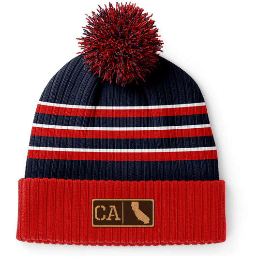 California Leather Patch Homegrown Beanie