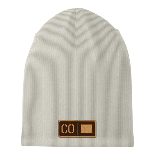 Colorado Leather Patch Homegrown Beanie