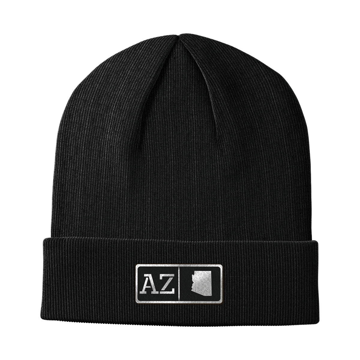 Arizona Black Leather Patch Homegrown Beanie