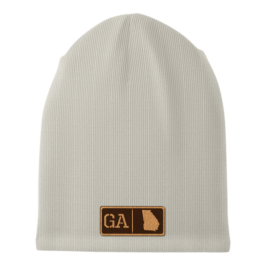 Georgia Leather Patch Homegrown Beanie