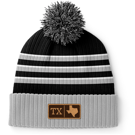 Texas Leather Patch Homegrown Beanie