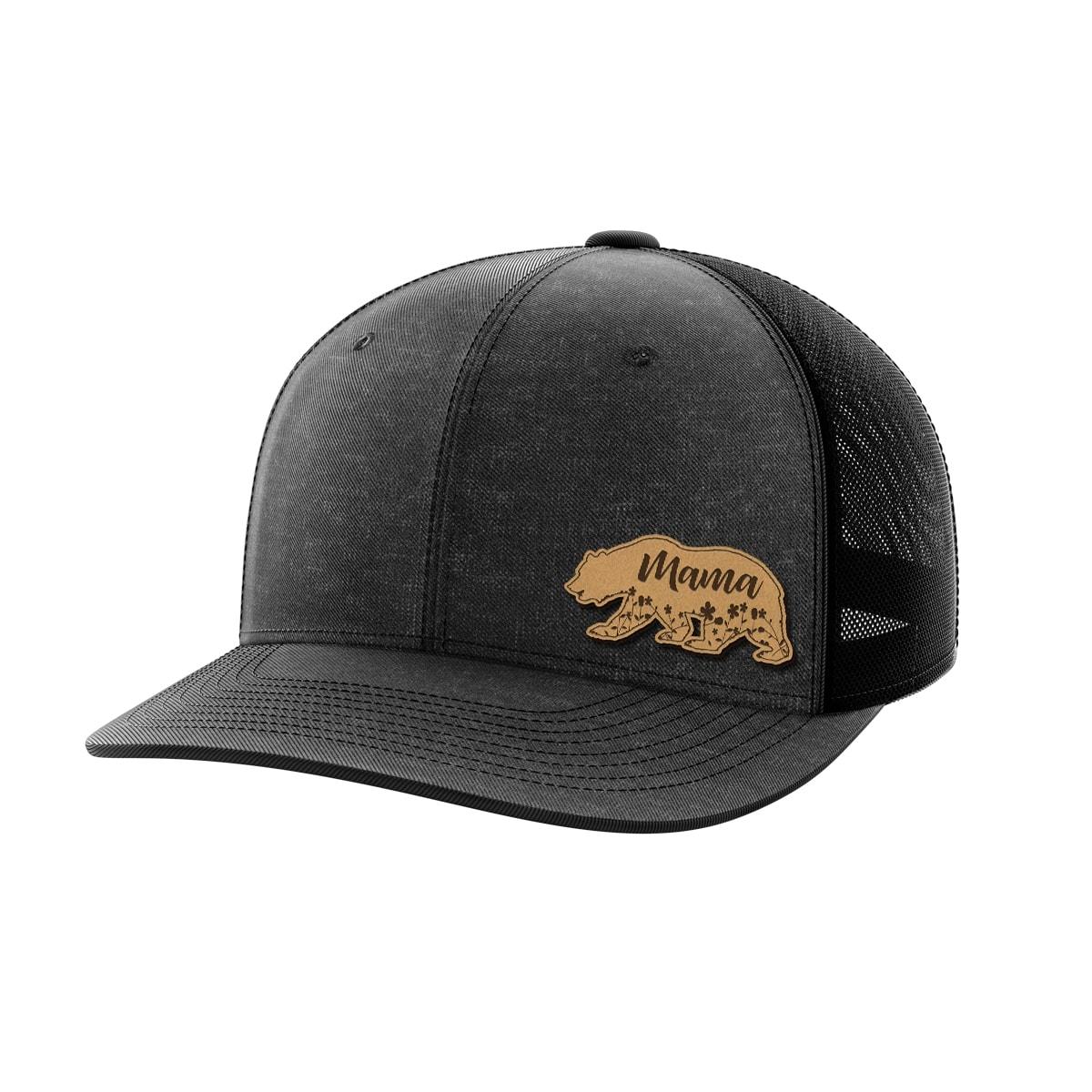 Mama Bear Leather Patch Hat