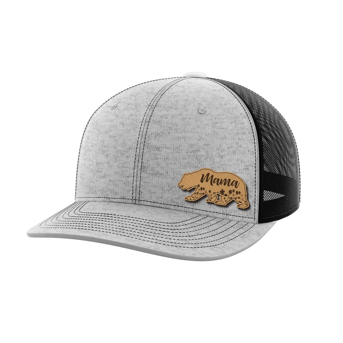 Mama Bear Leather Patch Hat