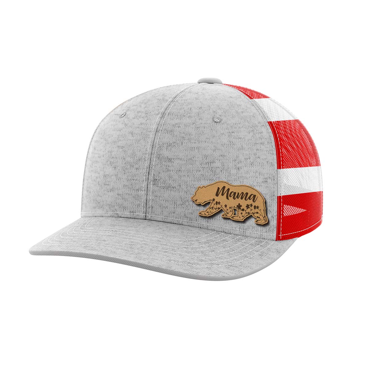 Mama Bear Leather Patch Hat